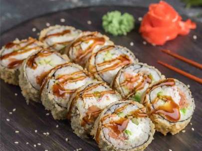 Ролл темпура с креветкой